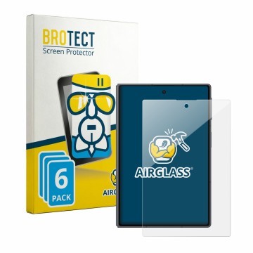 Parte frontale di una confezione del prodotto con il logo del marchio BROTECT. Accanto è raffigurato il dispositivo Samsung Ga