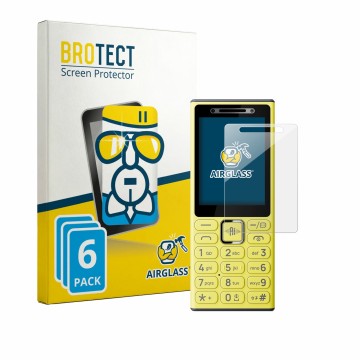 Parte frontale di una confezione del prodotto con il logo del marchio BROTECT. Accanto è raffigurato il dispositivo Nokia 200 
