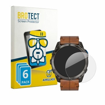 Parte frontale di una confezione del prodotto con il logo del marchio BROTECT. Accanto è raffigurato il dispositivo Garmin D2 