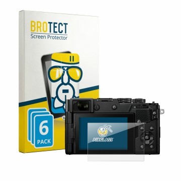 Parte frontale di una confezione del prodotto con il logo del marchio BROTECT. Accanto è raffigurato il dispositivo OM System 