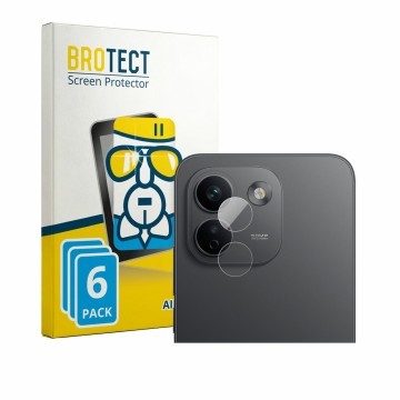 Parte frontale di una confezione del prodotto con il logo del marchio BROTECT. Accanto è raffigurato il dispositivo Xiaomi Red