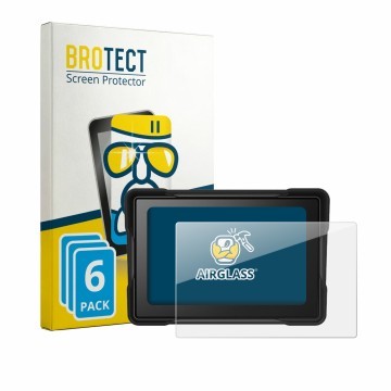 Front side of a product packaging with the brand logo BROTECT. Next to it is the device SageFurned 5