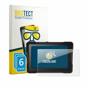 Front side of a product packaging with the brand logo BROTECT. Next to it is the device Lapiglo 5