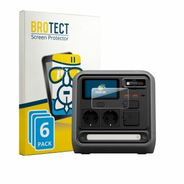 Parte frontale di una confezione del prodotto con il logo del marchio BROTECT. Accanto è raffigurato il dispositivo DJI Power 