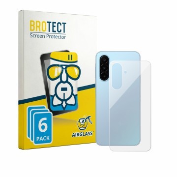 Parte frontale di una confezione del prodotto con il logo del marchio BROTECT. Accanto è raffigurato il dispositivo Samsung Ga