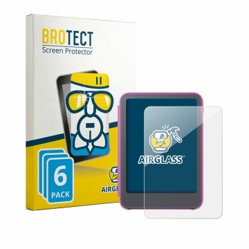 Vorderseite einer Produktverpackung mit dem Markenlogo BROTECT. Daneben ist das Gerät Amazon Kindle Kids 2026 mit dem zugehöri