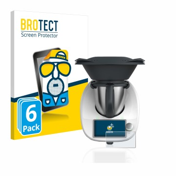 Parte frontale di una confezione del prodotto con il logo del marchio BROTECT. Accanto è raffigurato il dispositivo Vorwerk Th