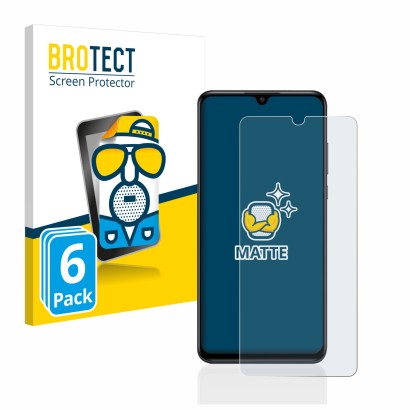 Front side of a product packaging with the brand logo BROTECT. Next to it is the device Huawei P30 lite shown with the corresp