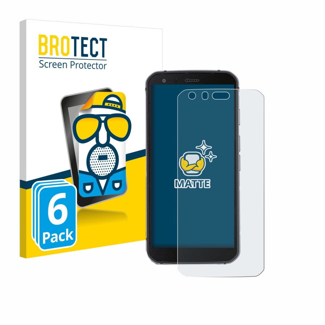 Parte frontale di una confezione del prodotto con il logo del marchio BROTECT. Accanto è raffigurato il dispositivo Caterpilla