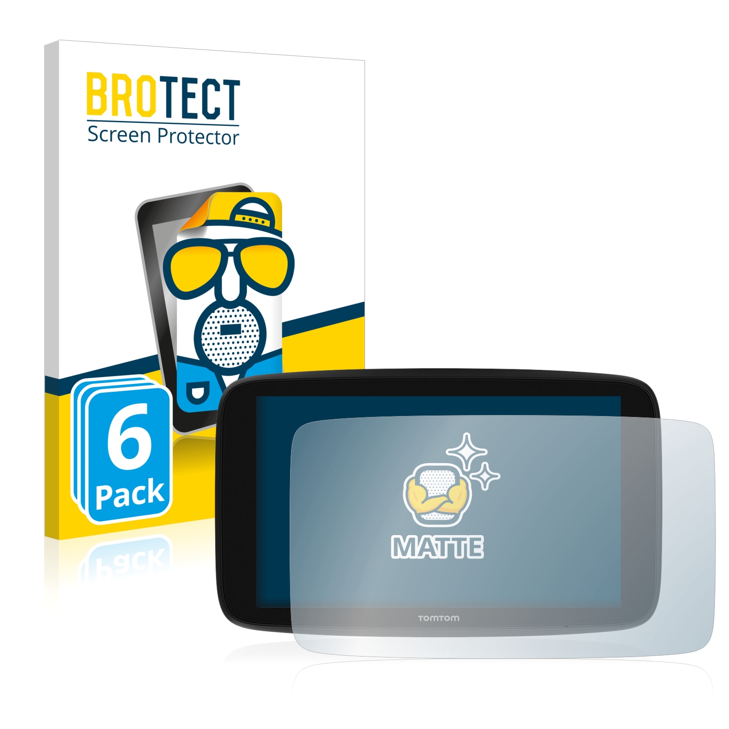 Anti-Reflets Anti-Trace upscreen Protection d’écran Mat Compatible avec Tomtom Rider 450 Film Protecteur 