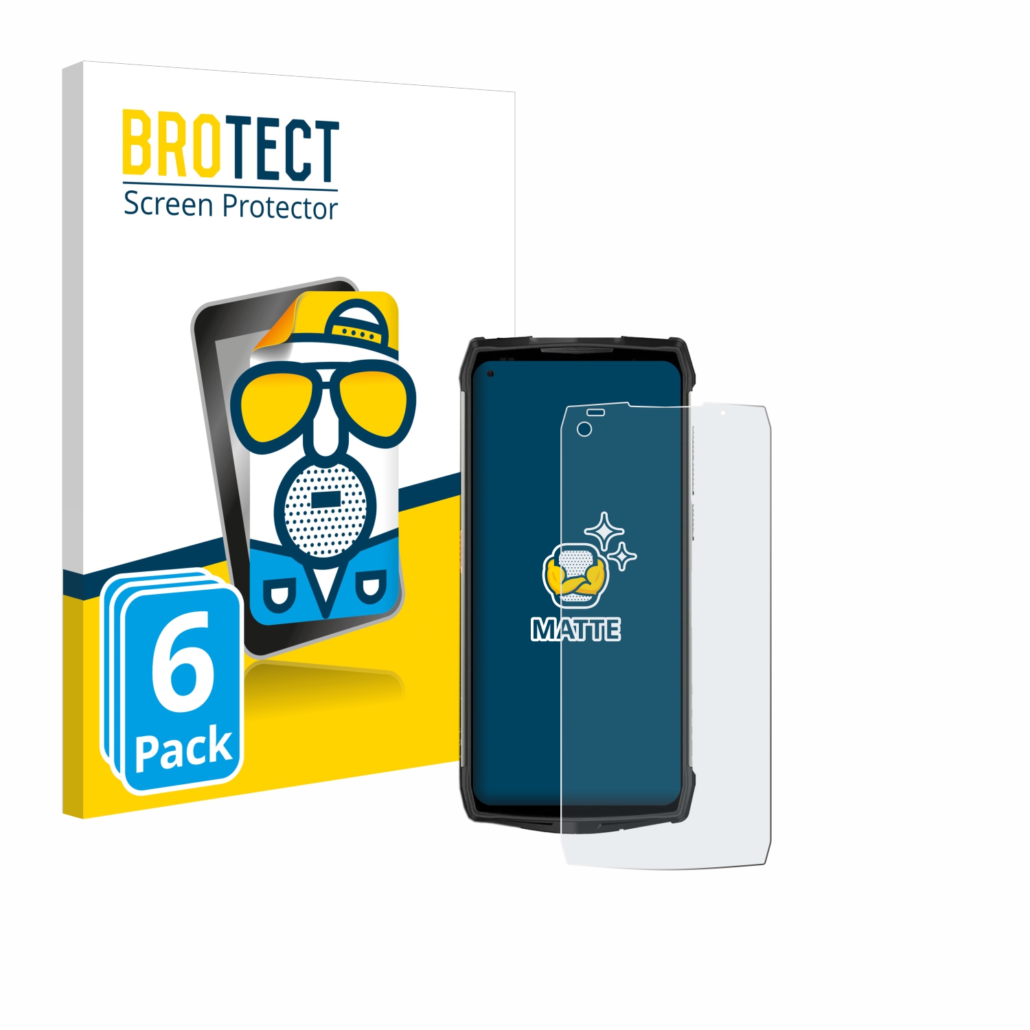 BROTECT Glas Screen Protector voor Ulefone Armor 8 Pro Schermbeschermer [9H Hardheid, Beschermglas-Folie niet Gehard Glas