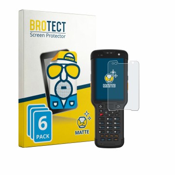 Face avant d’un emballage produit avec le logo de la marque BROTECT. À côté, l’appareil Newland Speedata SD35 Leo est représen