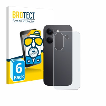 Parte frontal de un envase de producto con el logotipo de la marca BROTECT. Al lado se muestra el dispositivo Xiaomi Poco X8 P