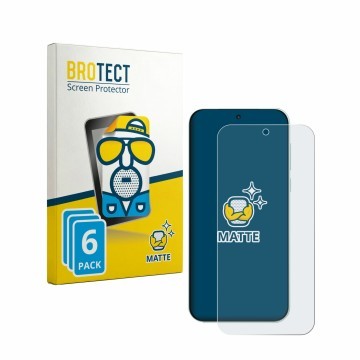 Face avant d’un emballage produit avec le logo de la marque BROTECT. À côté, l’appareil OnePlus Nord 6 est représenté avec la 