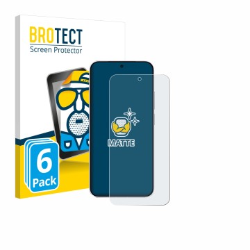 Parte frontal de un envase de producto con el logotipo de la marca BROTECT. Al lado se muestra el dispositivo Vivo X300 FE con