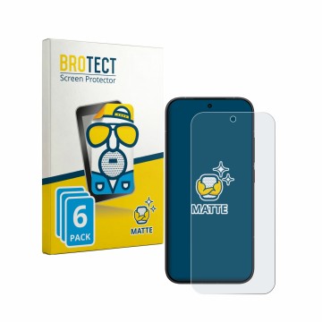 Parte frontal de un envase de producto con el logotipo de la marca BROTECT. Al lado se muestra el dispositivo Xiaomi Poco X8 P