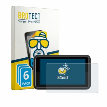 Parte frontal de un envase de producto con el logotipo de la marca BROTECT. Al lado se muestra el dispositivo Atomos Ninja TX 