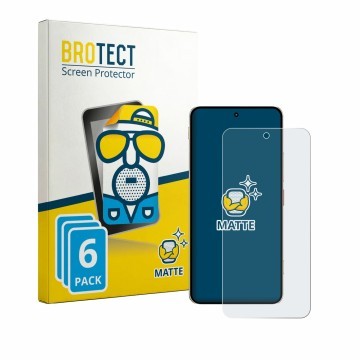 Front side of a product packaging with the brand logo BROTECT. Next to it is the device ZTE Nubia Focus 2 Ultra shown with the