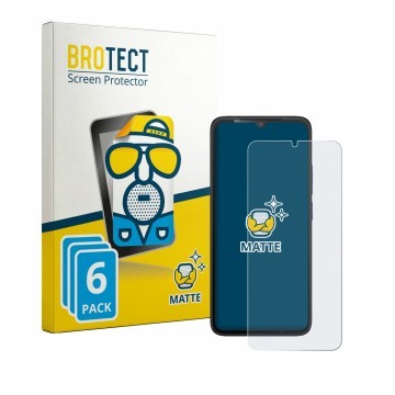 Parte frontal de un envase de producto con el logotipo de la marca BROTECT. Al lado se muestra el dispositivo TCL K70 SE con s