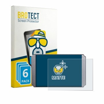 Front side of a product packaging with the brand logo BROTECT. Next to it is the device Windmeile KT-LCD8H shown with the corr
