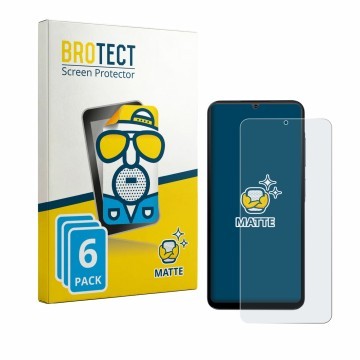 Face avant d’un emballage produit avec le logo de la marque BROTECT. À côté, l’appareil Hotwav A56 est représenté avec la prot