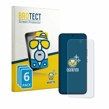 Parte frontal de un envase de producto con el logotipo de la marca BROTECT. Al lado se muestra el dispositivo Vivo Y600 Pro co