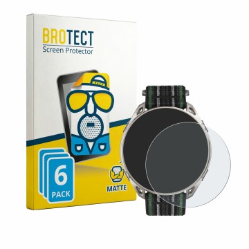 Face avant d’un emballage produit avec le logo de la marque BROTECT. À côté, l’appareil Amazfit Cheetah 2 Ultra est représenté