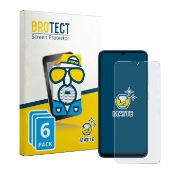 Face avant d’un emballage produit avec le logo de la marque BROTECT. À côté, l’appareil HMD Vibe 2 5G est représenté avec la p