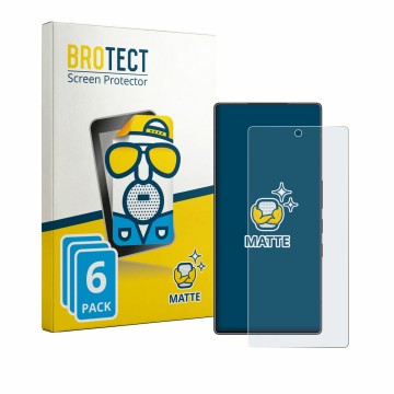 Parte frontal de un envase de producto con el logotipo de la marca BROTECT. Al lado se muestra el dispositivo ZTE Nubia Red Ma