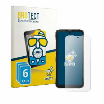 Face avant d’un emballage produit avec le logo de la marque BROTECT. À côté, l’appareil Doogee Blade 10 Pro Energy est représe