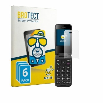 Vorderseite einer Produktverpackung mit dem Markenlogo BROTECT. Daneben ist das Gerät Panasonic KX-TU410 mit dem zugehörigen D