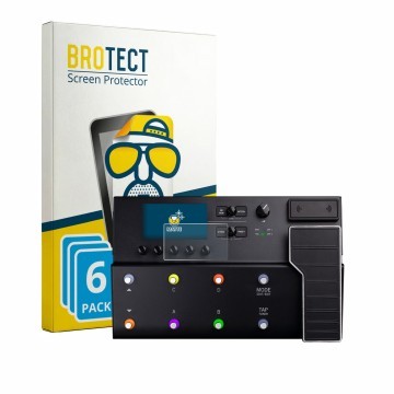 Parte frontale di una confezione del prodotto con il logo del marchio BROTECT. Accanto è raffigurato il dispositivo Line 6 POD