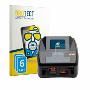 Parte frontal de un envase de producto con el logotipo de la marca BROTECT. Al lado se muestra el dispositivo Spektrum Smart C