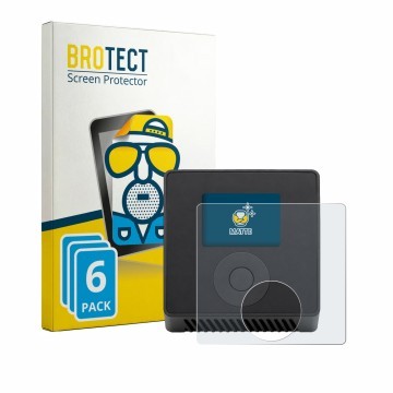 Parte frontal de un envase de producto con el logotipo de la marca BROTECT. Al lado se muestra el dispositivo Spektrum Smart C