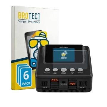 Parte frontal de un envase de producto con el logotipo de la marca BROTECT. Al lado se muestra el dispositivo Spektrum Smart C