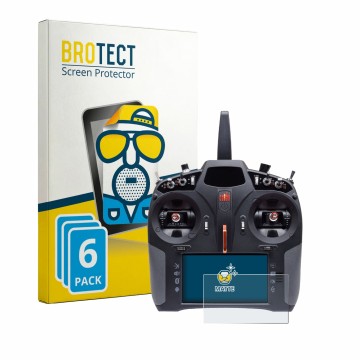 Face avant d’un emballage produit avec le logo de la marque BROTECT. À côté, l’appareil Spektrum iX14 Plus Special Edition est