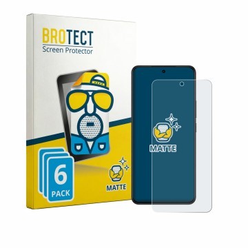Parte frontal de un envase de producto con el logotipo de la marca BROTECT. Al lado se muestra el dispositivo Vivo V70 Lite co