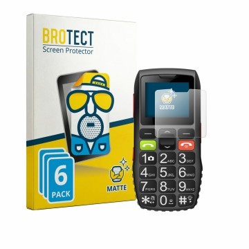 Vorderseite einer Produktverpackung mit dem Markenlogo BROTECT. Daneben ist das Gerät artfone C1 mit dem zugehörigen Displaysc