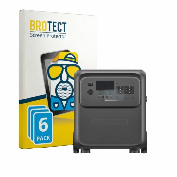 Parte frontale di una confezione del prodotto con il logo del marchio BROTECT. Accanto è raffigurato il dispositivo Bluetti El