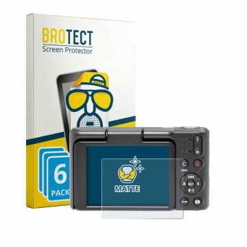 Face avant d’un emballage produit avec le logo de la marque BROTECT. À côté, l’appareil Kodak Pixpro C1 est représenté avec la