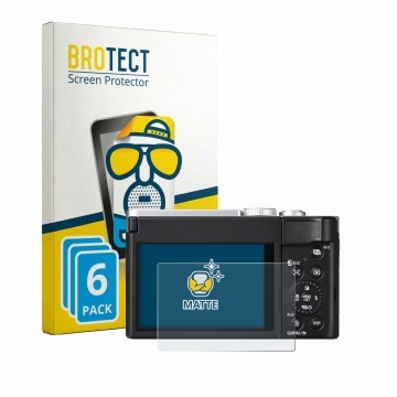 Parte frontale di una confezione del prodotto con il logo del marchio BROTECT. Accanto è raffigurato il dispositivo Panasonic 