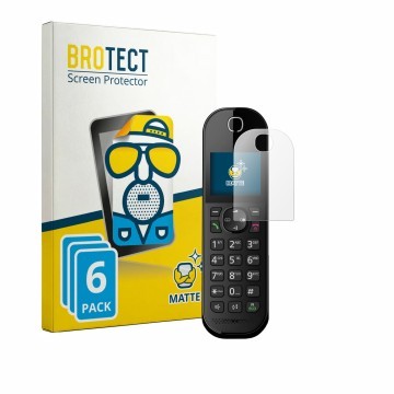 Face avant d’un emballage produit avec le logo de la marque BROTECT. À côté, l’appareil Panasonic KX-TGC420 est représenté ave