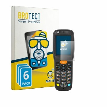 Vorderseite einer Produktverpackung mit dem Markenlogo BROTECT. Daneben ist das Gerät Datalogic Memor X3 mit dem zugehörigen D