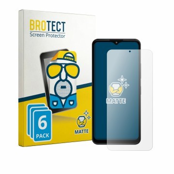 Parte frontal de un envase de producto con el logotipo de la marca BROTECT. Al lado se muestra el dispositivo HMD Arc con su p