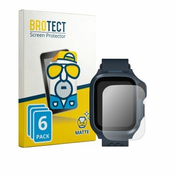 Vorderseite einer Produktverpackung mit dem Markenlogo BROTECT. Daneben ist das Gerät Myfirst Fone S4 mit dem zugehörigen Disp