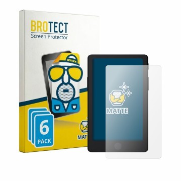 Parte frontal de un envase de producto con el logotipo de la marca BROTECT. Al lado se muestra el dispositivo Xteink X4 Pro co