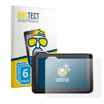 Front side of a product packaging with the brand logo BROTECT. Next to it is the device KTM 125 Duke 2026 shown with the corre