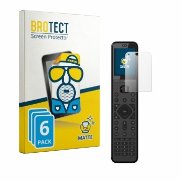 Parte frontal de un envase de producto con el logotipo de la marca BROTECT. Al lado se muestra el dispositivo Sofabaton U3 con