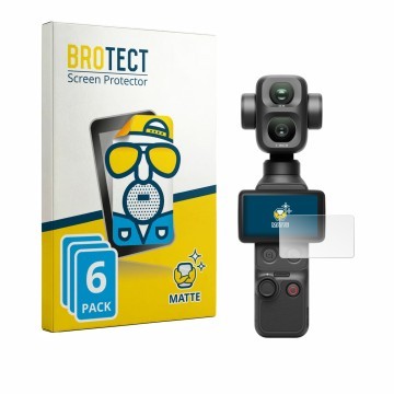 Parte frontale di una confezione del prodotto con il logo del marchio BROTECT. Accanto è raffigurato il dispositivo DJI Osmo P
