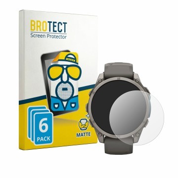 Parte frontale di una confezione del prodotto con il logo del marchio BROTECT. Accanto è raffigurato il dispositivo Garmin Fen